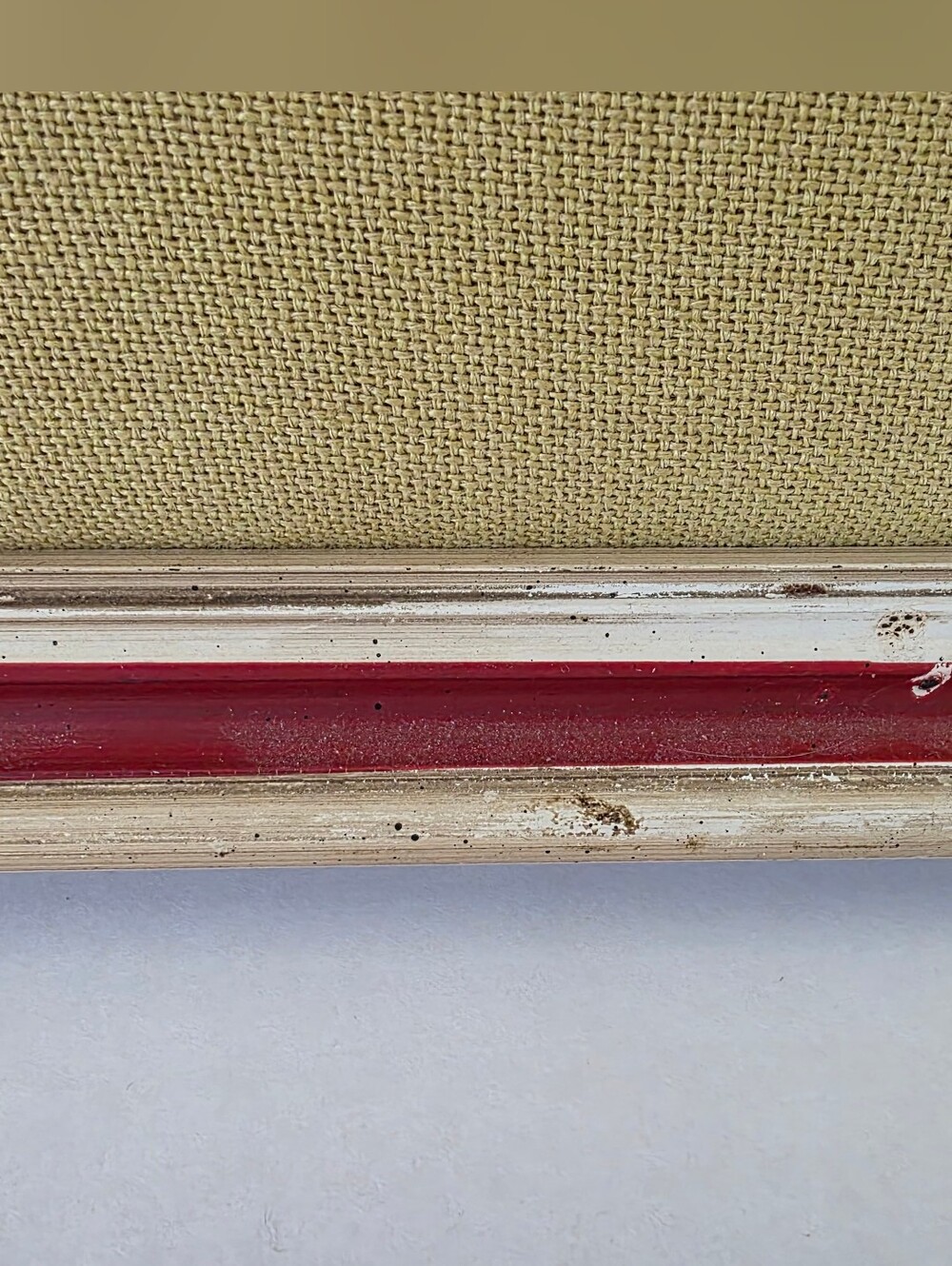 Vintage Mid Century Modern Crewel Embroidery Cardinals Mistletoe Framed Wall Art - Picture 15 of 16